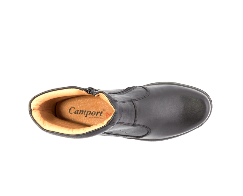 Bota AquaResist Preto de pele com resistência à água e confortável online