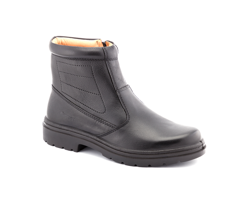 Bota AquaResist Preto de pele com resistência à água e confortável online