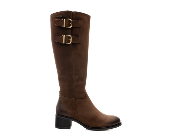 Botas Misha High Castanho Escuro Camport confortável online