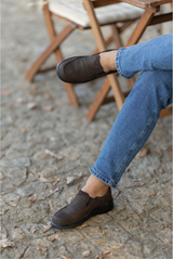 Mocassins Easy Walk Castanho Escuro