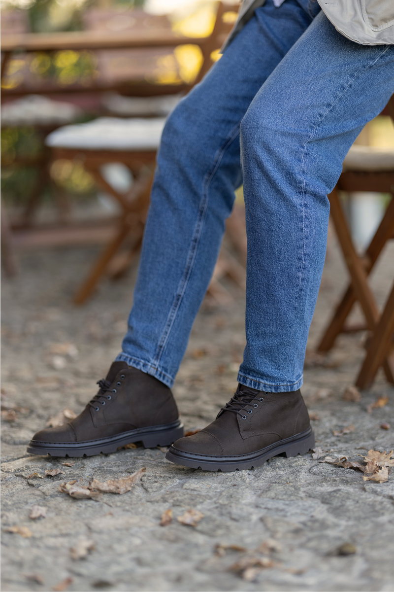 Botas Fashion Edge Castanho Escuro